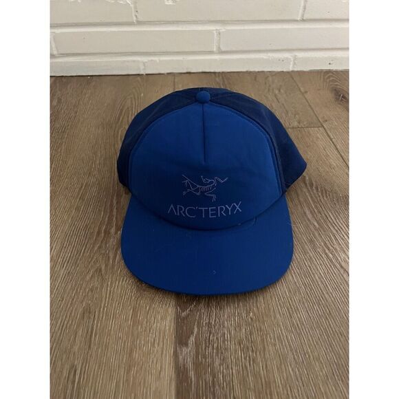 Arc'teryx Mens Blue Outdoor Hiking Snapback Hat Cap Size Adjustable - Picture 1 of 3
